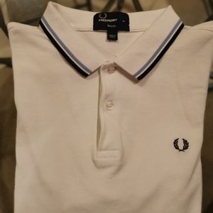 Fred Perry SlimFit Polo - White - XL - - Like New!
